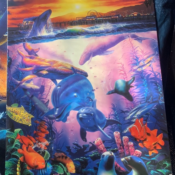Vintage Folders - Lisa Frank, Cosmic Dolphins, Cosmic Whales - Picture 5 of 7